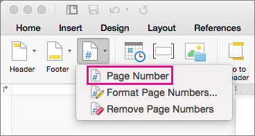 Word For Mac Page Numbers: Roman Numerals Then Arabic Numerals